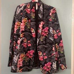 Mural floral blazer size small